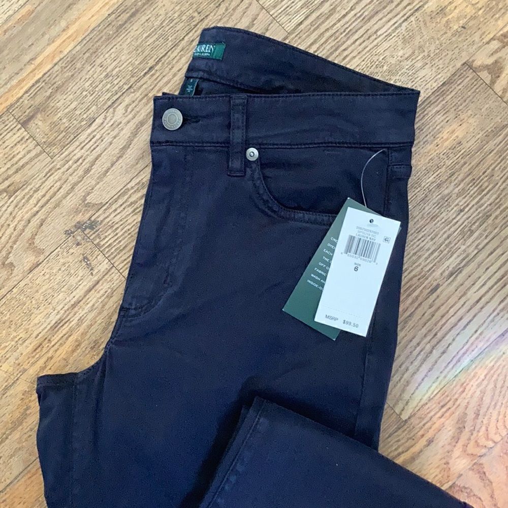 Lauren by RL Black Premier Straight Fit Pant - Picture 3 of 8